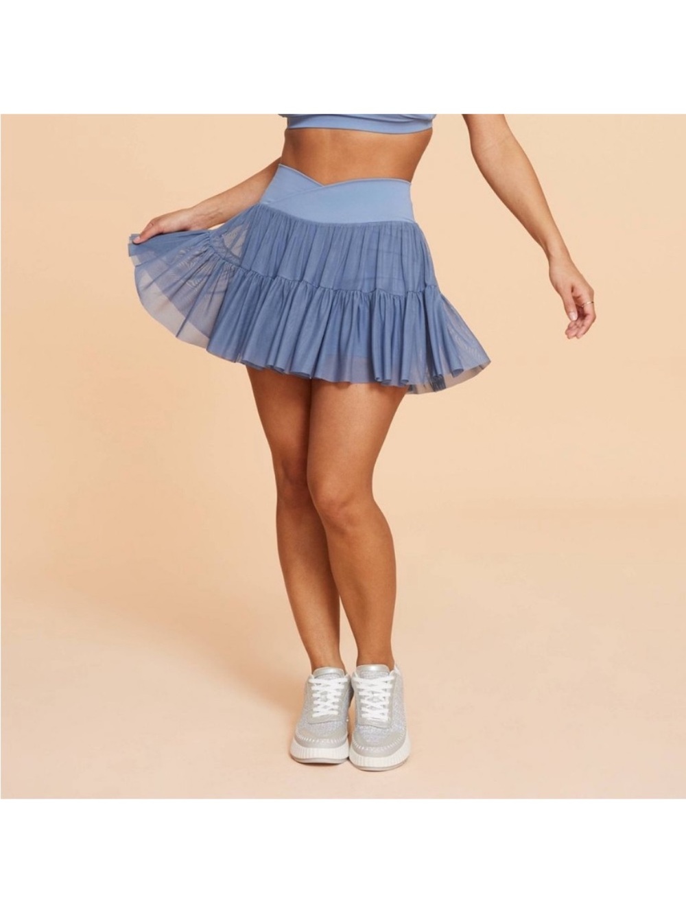 Viral Taylor Swift Blogilates Ballerina Skirt - Steel Blue Size xLarge